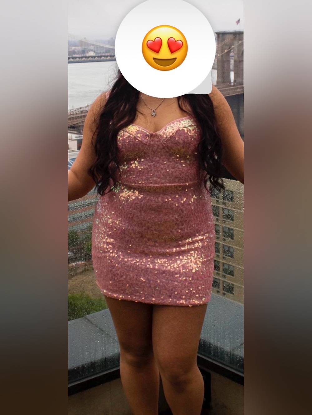 Sparkle Rose Gold Sequin Slip Dress - Women Intimates & Sleepwear